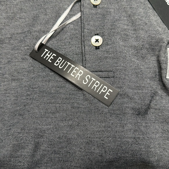 Jackie Robinson Polo Butter Stripe. BLK. XXL. NWT - Picture 3 of 5